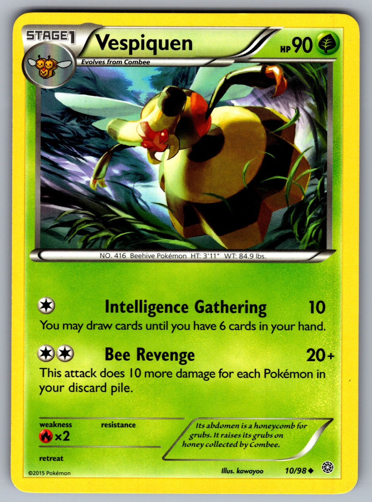 Vespiquen (10) Uncommon XY - Ancient Origins 10/98 LP 2015