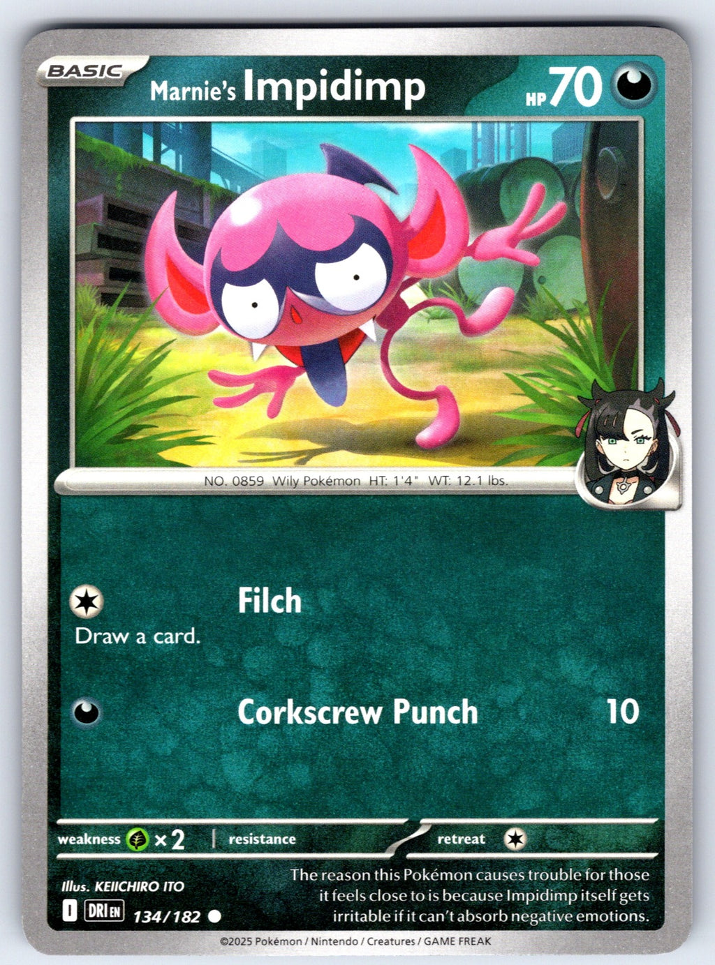 Marnie's Impidimp Common SV10: Destined Rivals 134/182 NM 2025