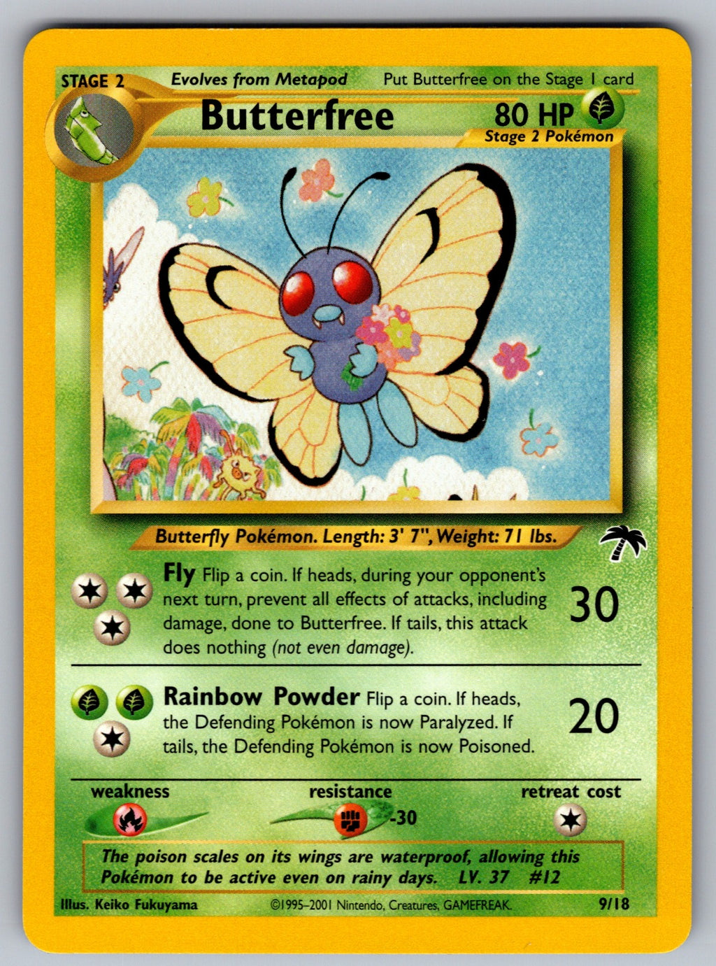 Butterfree Promo Southern Islands 09/18 NM 2001