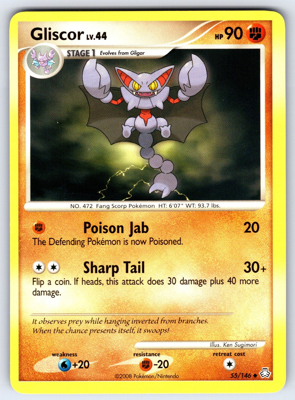 Gliscor (55) Uncommon Legends Awakened 55/146 LP 2008