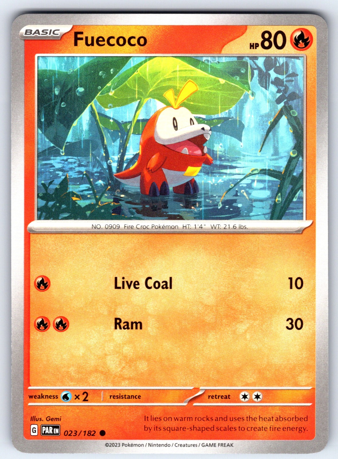 Fuecoco Common SV04: Paradox Rift 023/182 NM 2023