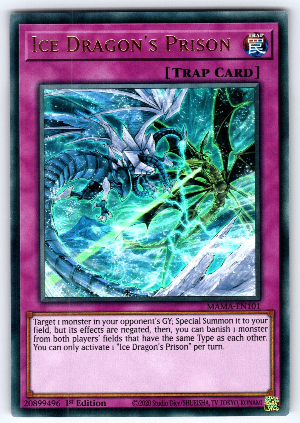 Ice Dragon's Prison 1st Edition Ultra Rare Rise of the Duelist ROTD-EN079 NM 202