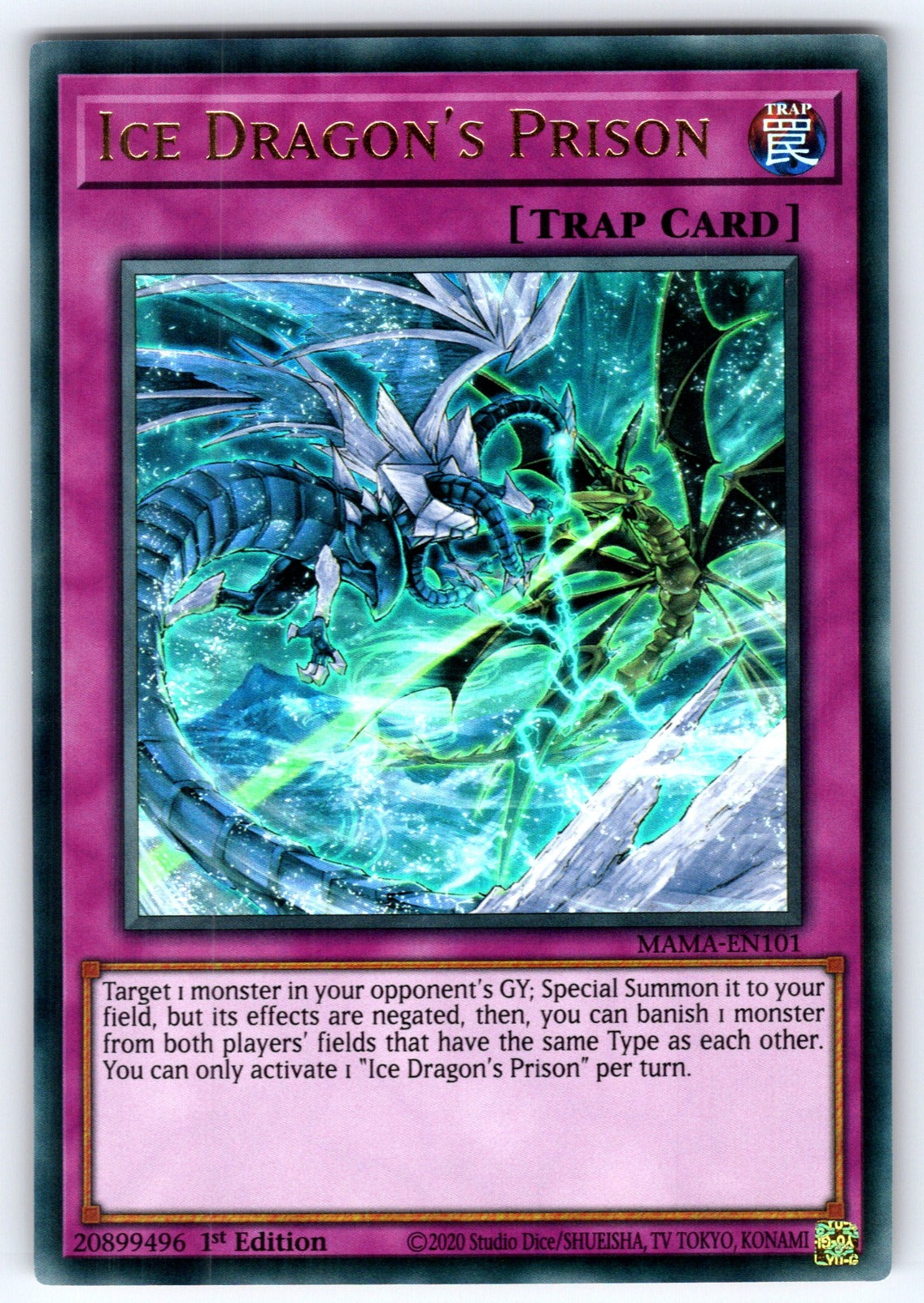 Ice Dragon's Prison 1st Edition Ultra Rare Rise of the Duelist ROTD-EN079 NM 202