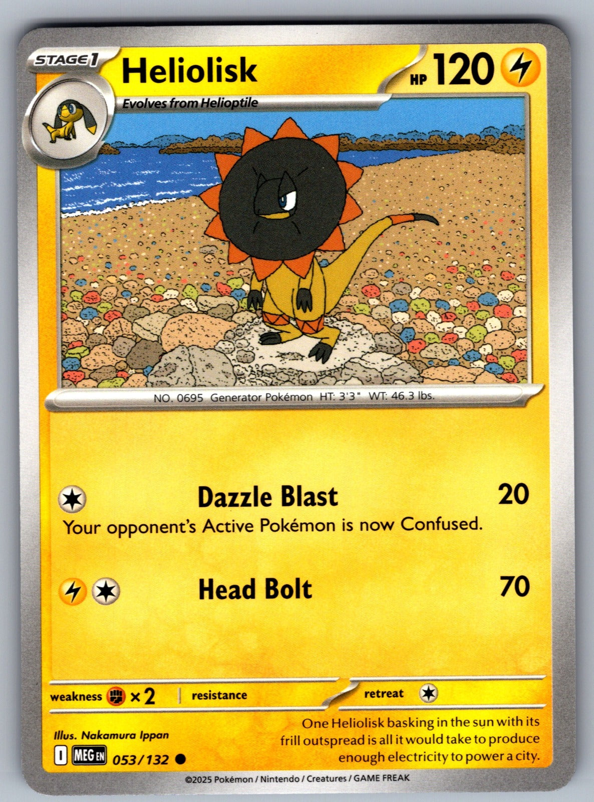 Heliolisk Common ME01: Mega Evolution 053/132 NM 2025