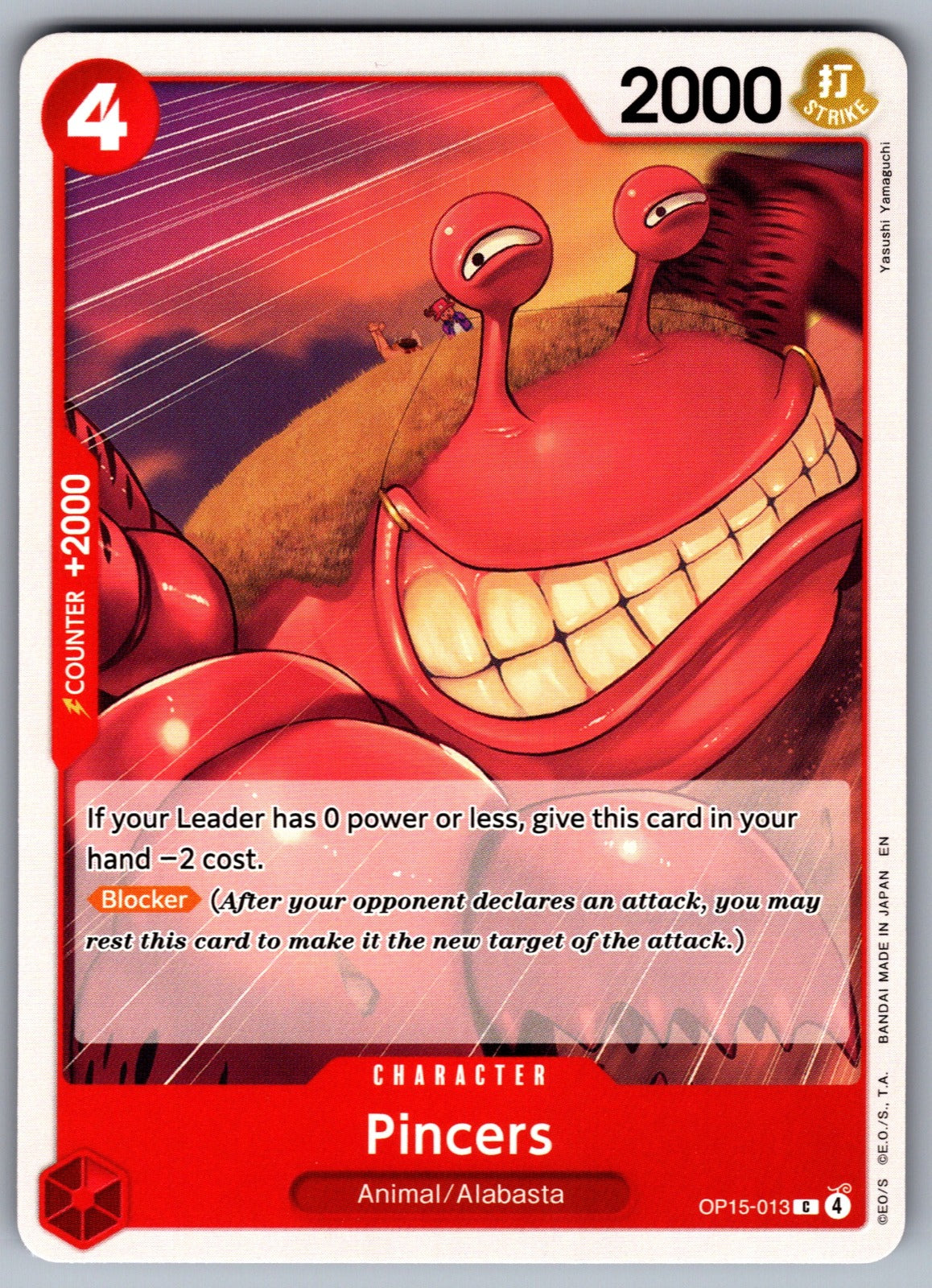 Pincers C Adventure on Kami's Island OP15-013 NM 2026