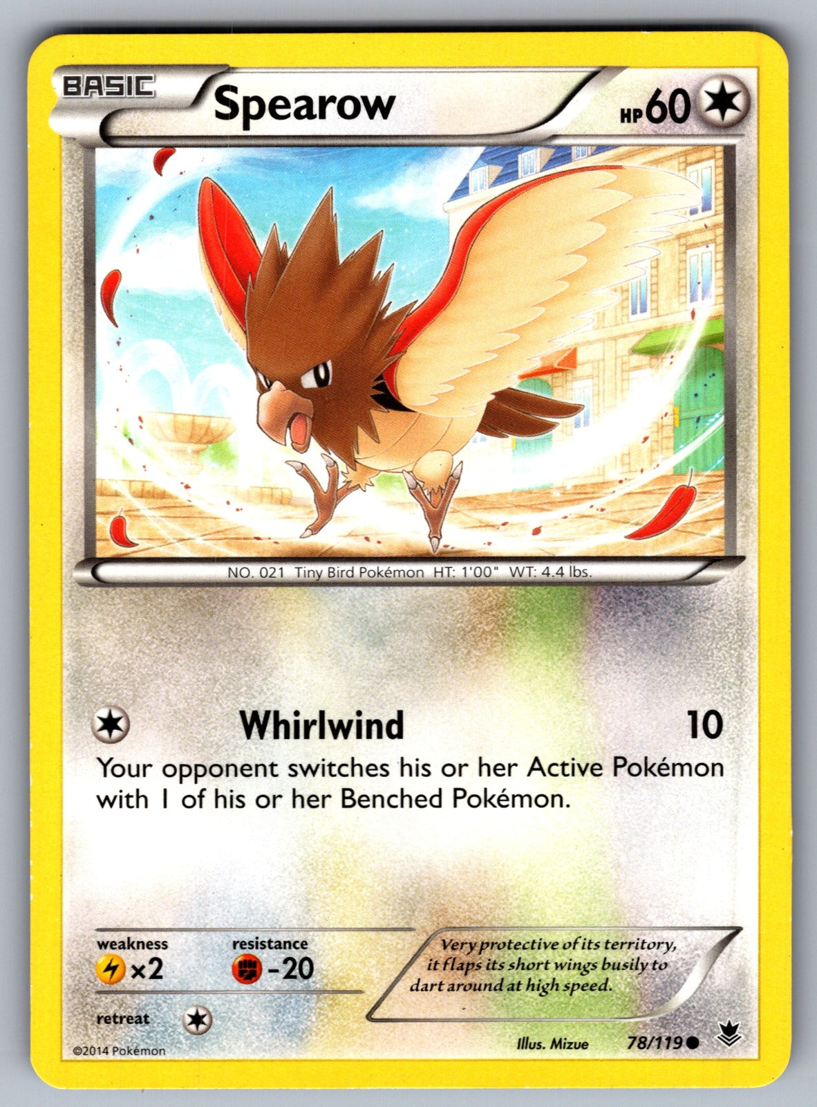 Spearow Common XY - Phantom Forces 78/119 LP 2014