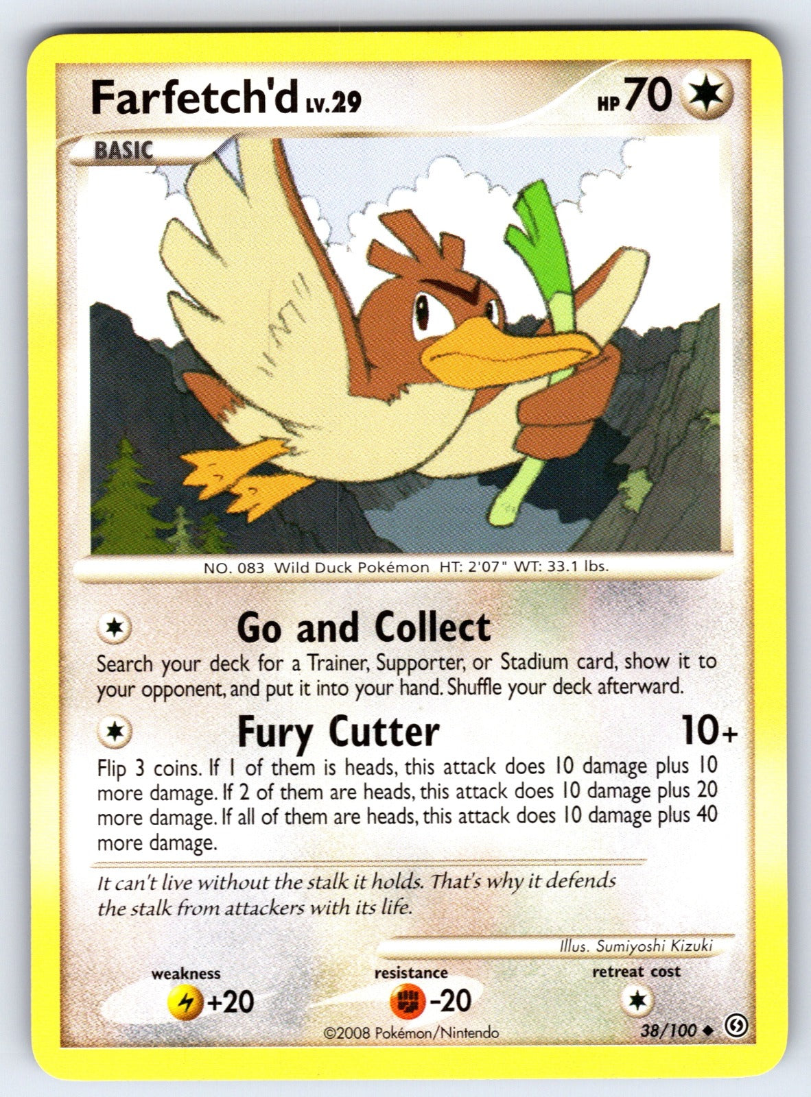 Farfetch'd Uncommon Stormfront 38/100 LP 2008