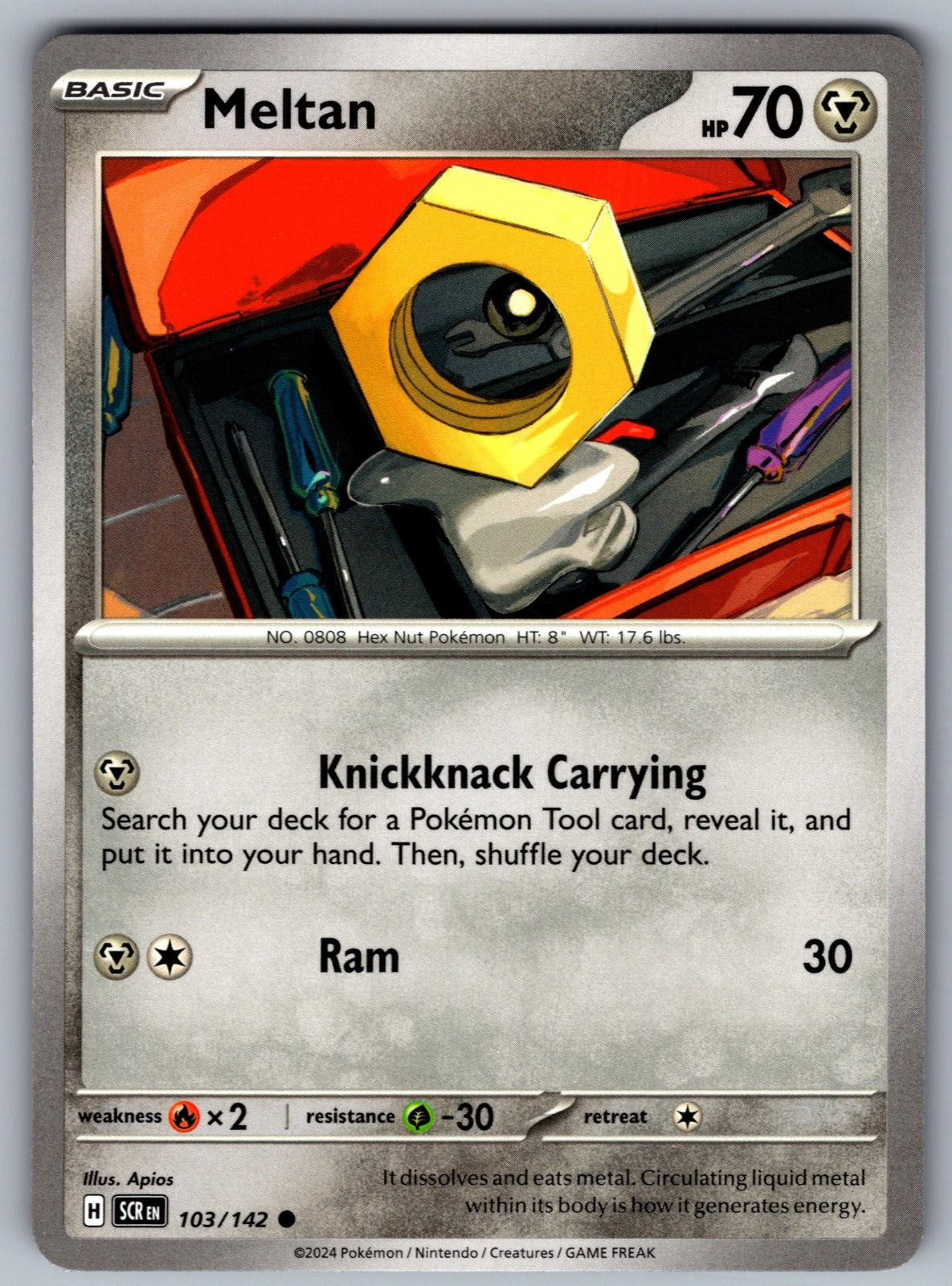 Meltan Common SV07: Stellar Crown 103/142 NM 2024