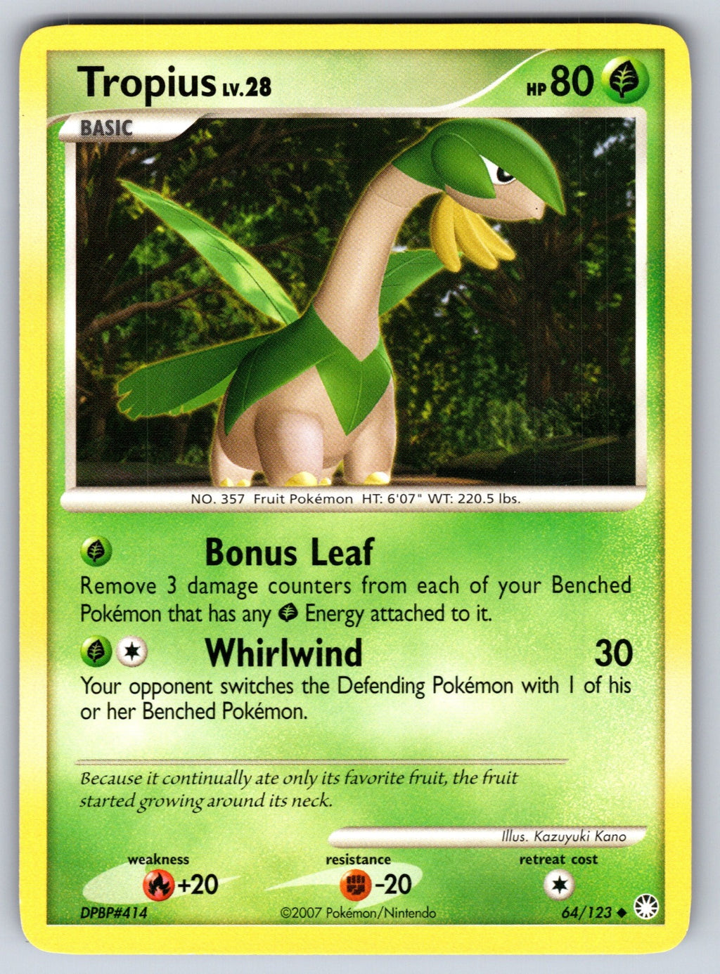 Tropius Uncommon Mysterious Treasures 64/123 LP 2007