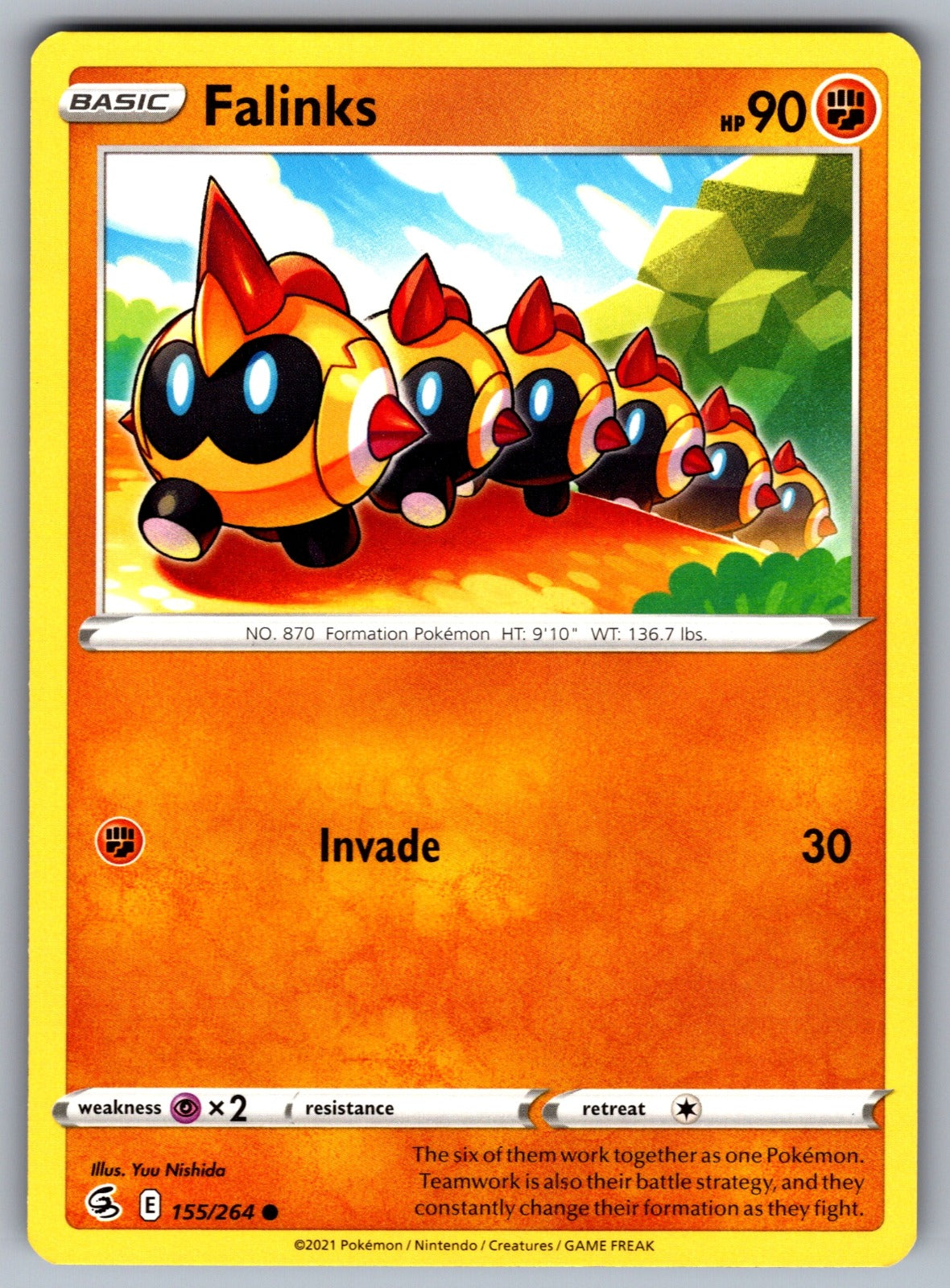 Falinks (155) Common SWSH08: Fusion Strike 155/264 NM 2021