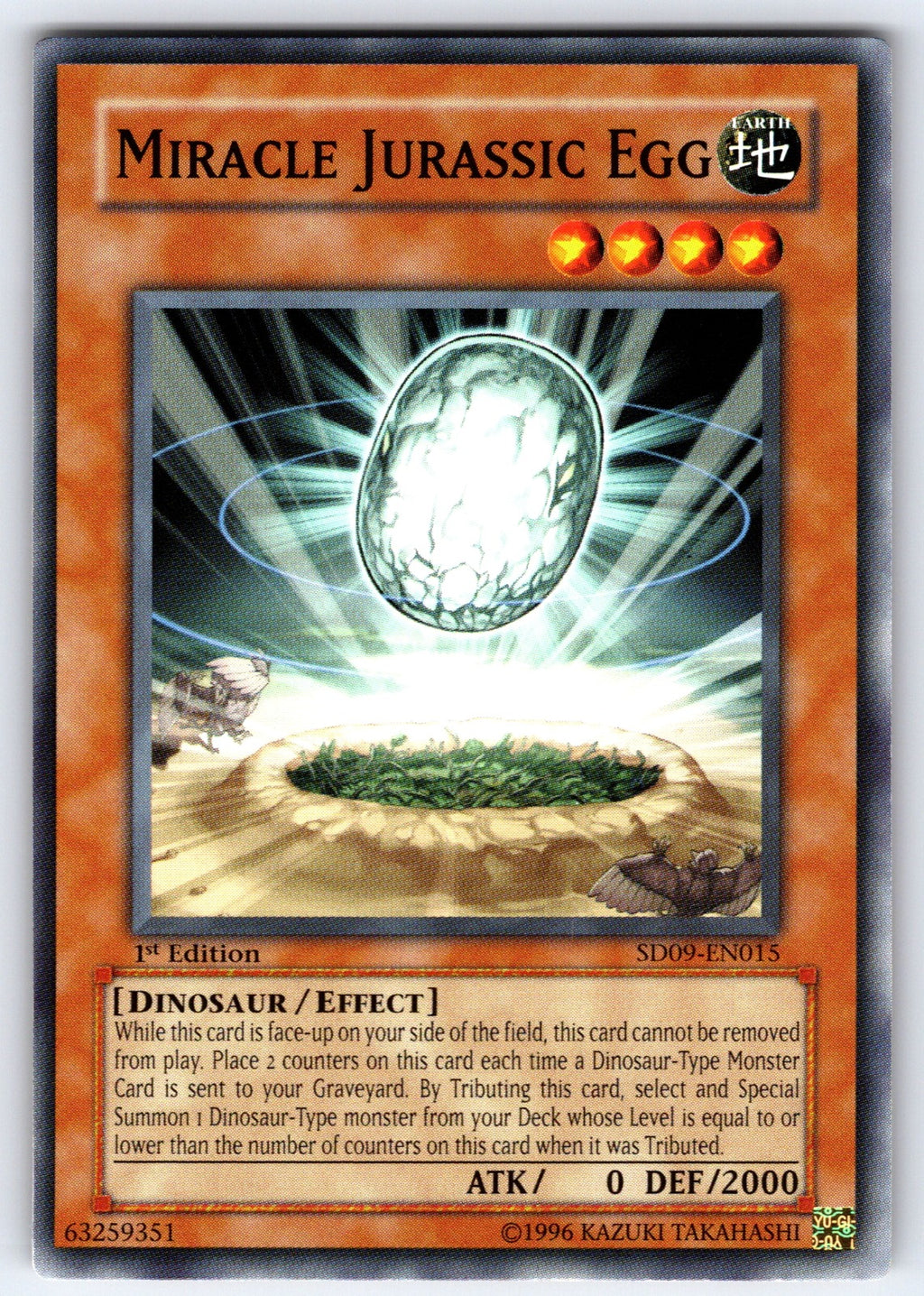 Miracle Jurassic Egg Unlimited Common Power of the Duelist POTD-EN021 LP 2006