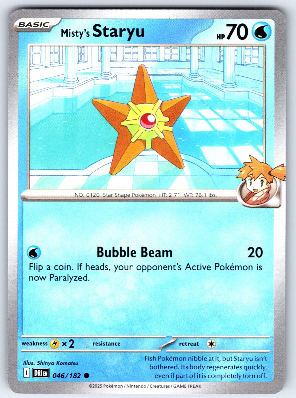 Misty's Staryu Common SV10: Destined Rivals 046/182 NM 2025