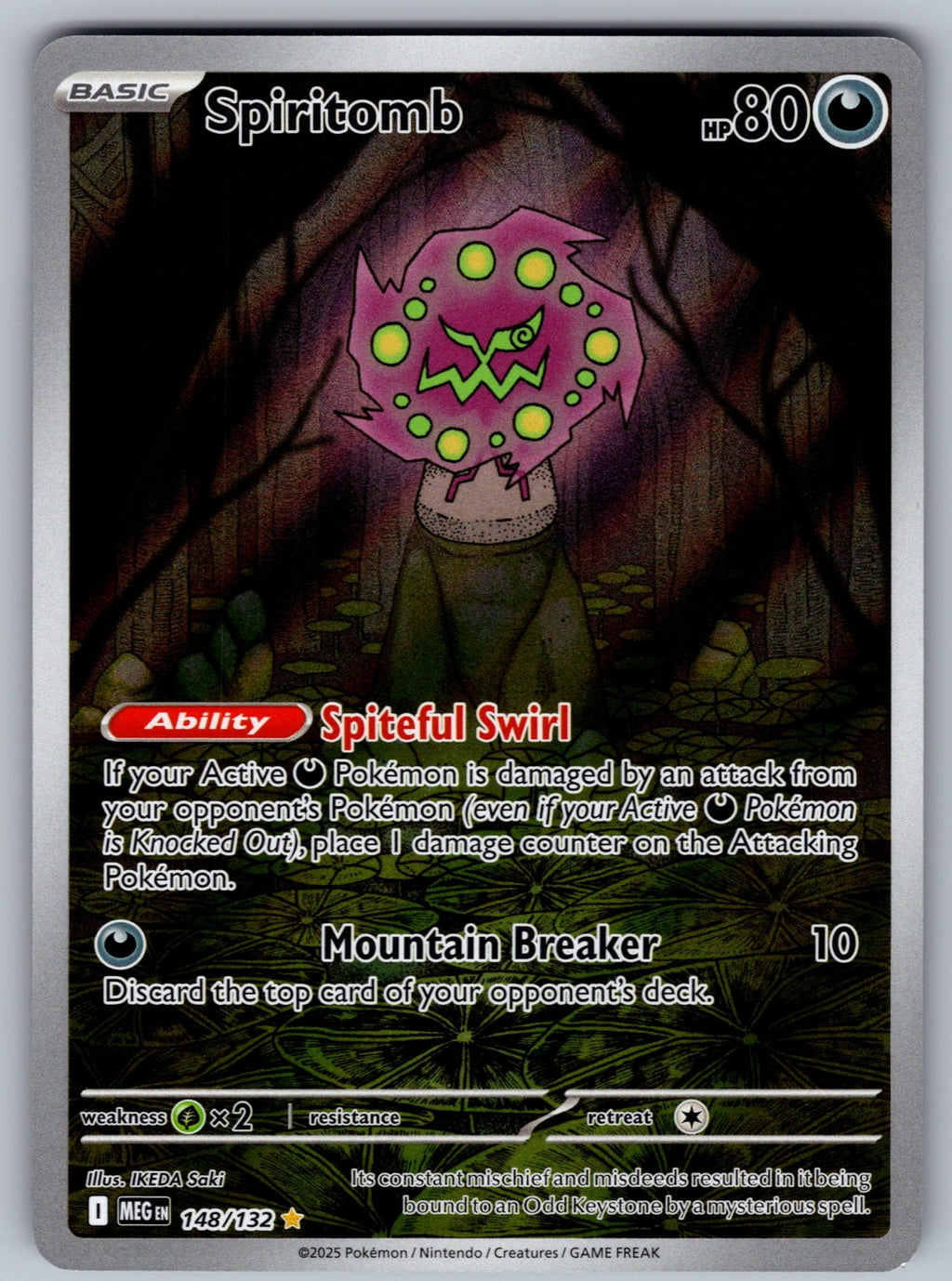 Spiritomb Holo Illustration Rare ME01: Mega Evolution 148/132 NM 2025