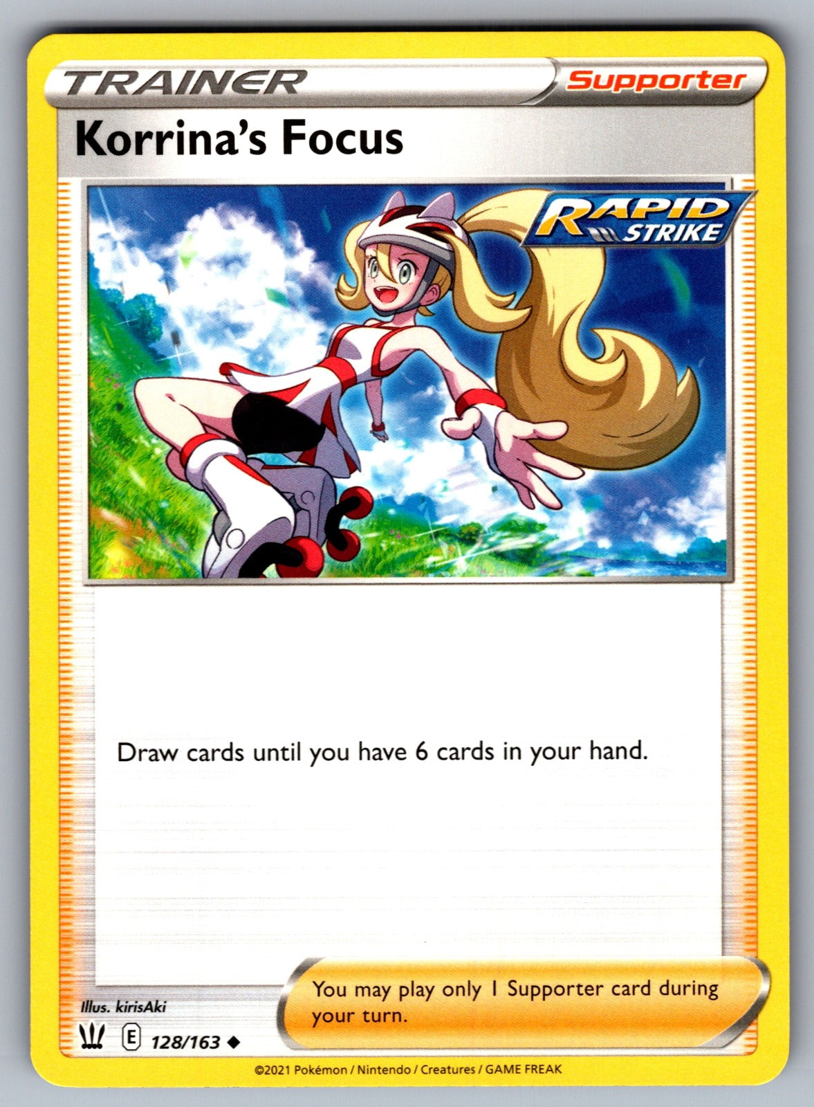 Korrina's Focus Uncommon SWSH05: Battle Styles 128/163 NM 2021