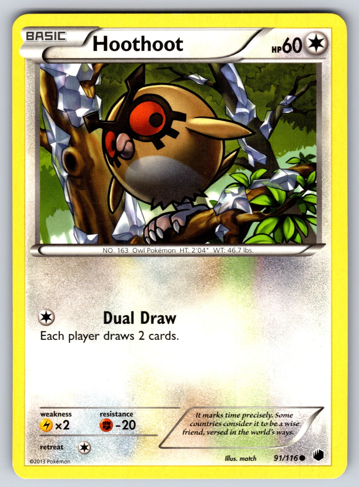 Hoothoot Common Plasma Freeze 91/116 LP 2013