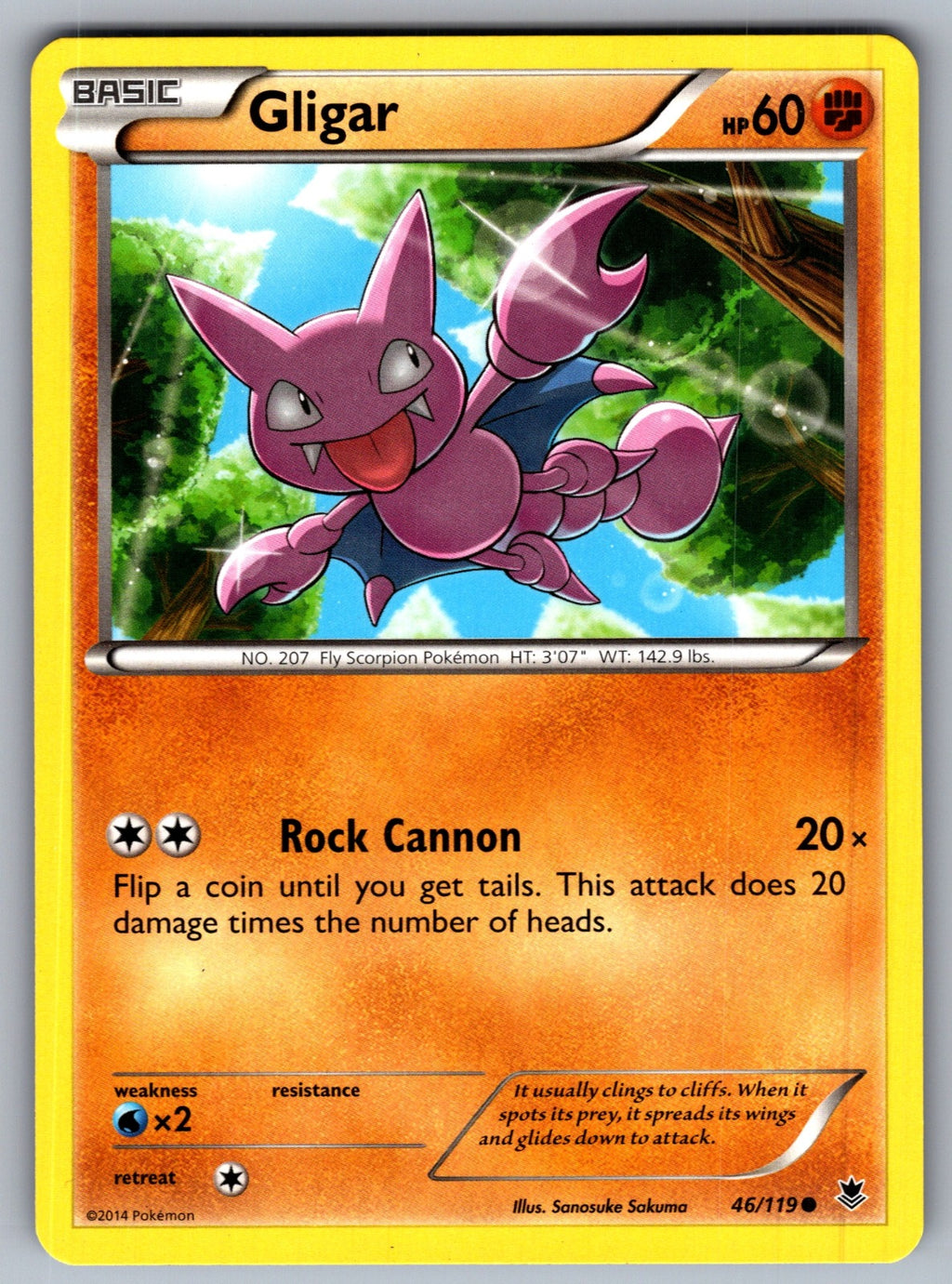 Gligar Common XY - Phantom Forces 46/119 LP 2014