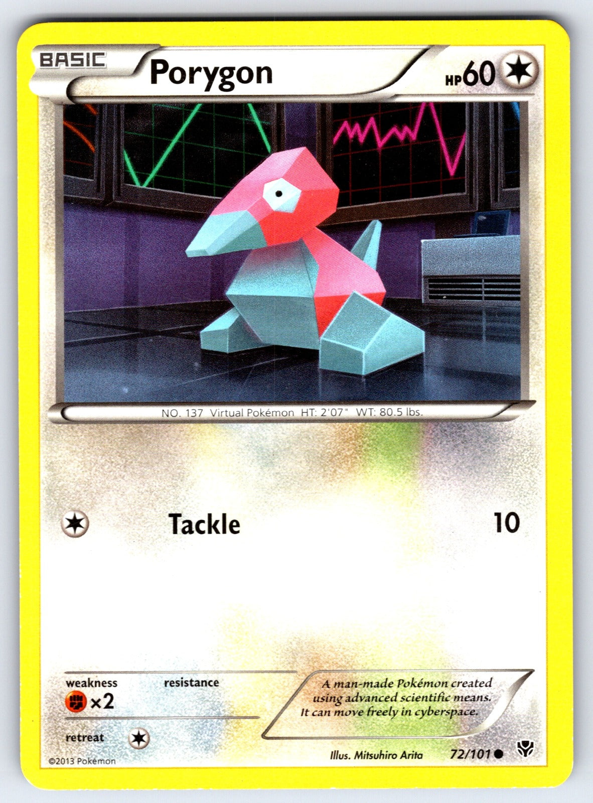 Porygon Common Plasma Blast 72/101 LP 2013
