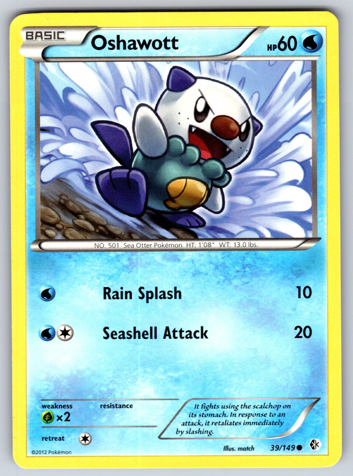 Oshawott Common Boundaries Crossed 39/149 LP 2012