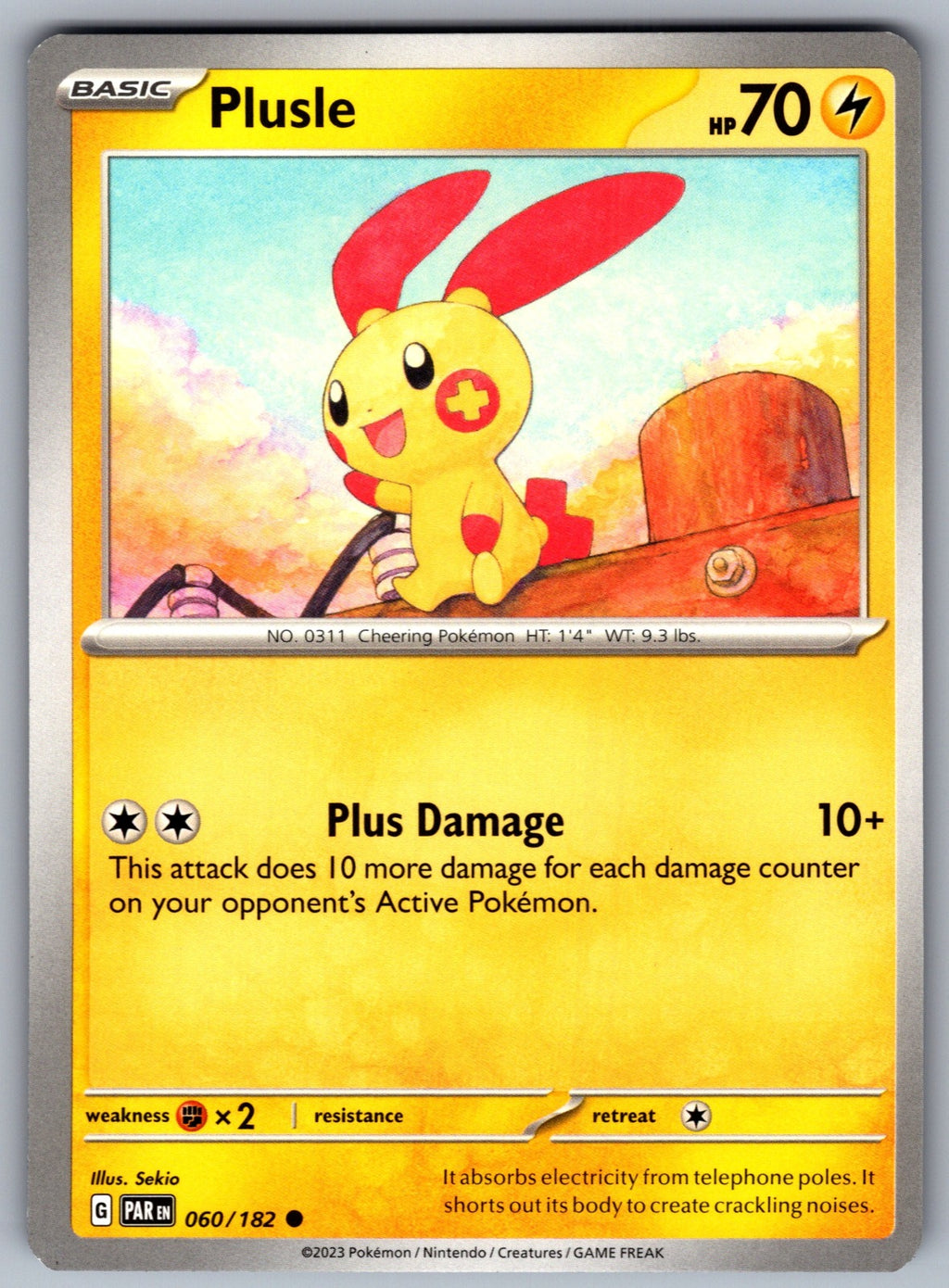 Plusle Common SV04: Paradox Rift 060/182 NM 2023