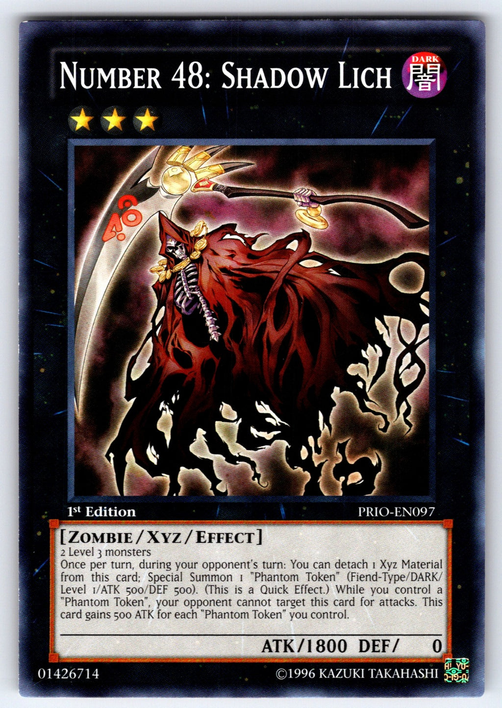 Number 48: Shadow Lich 1st Edition Common 2015 Mega-Tins Mega Pack MP15-EN056 NM