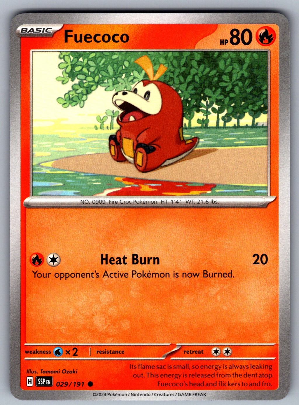 Fuecoco Common SV08: Surging Sparks 029/191 NM 2024