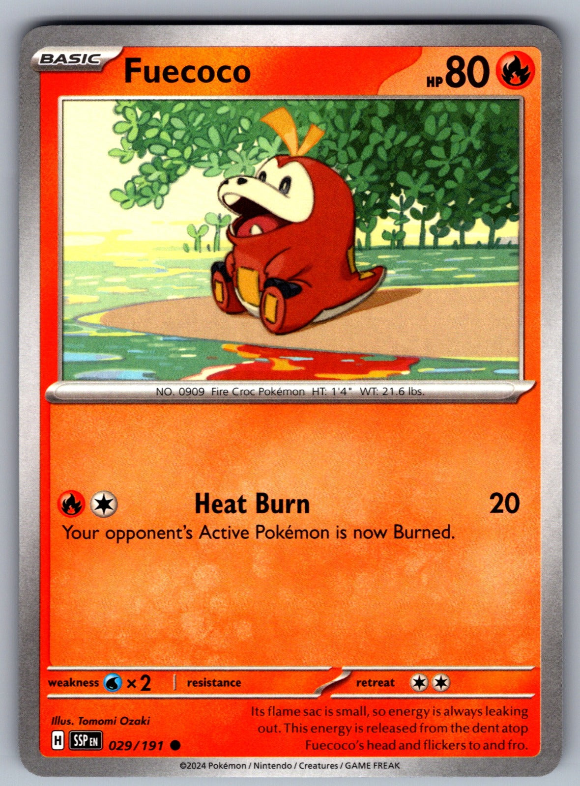 Fuecoco Common SV08: Surging Sparks 029/191 NM 2024
