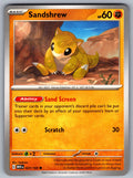 Sandshrew Common SV: Scarlet & Violet 151 027/165 NM 2023