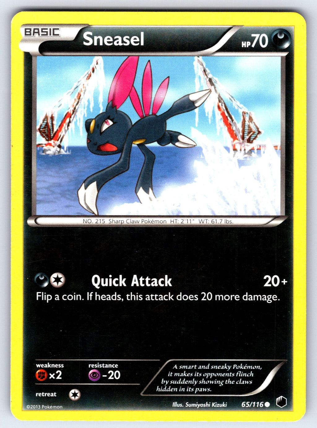 Sneasel Common Plasma Freeze 65/116 LP 2013