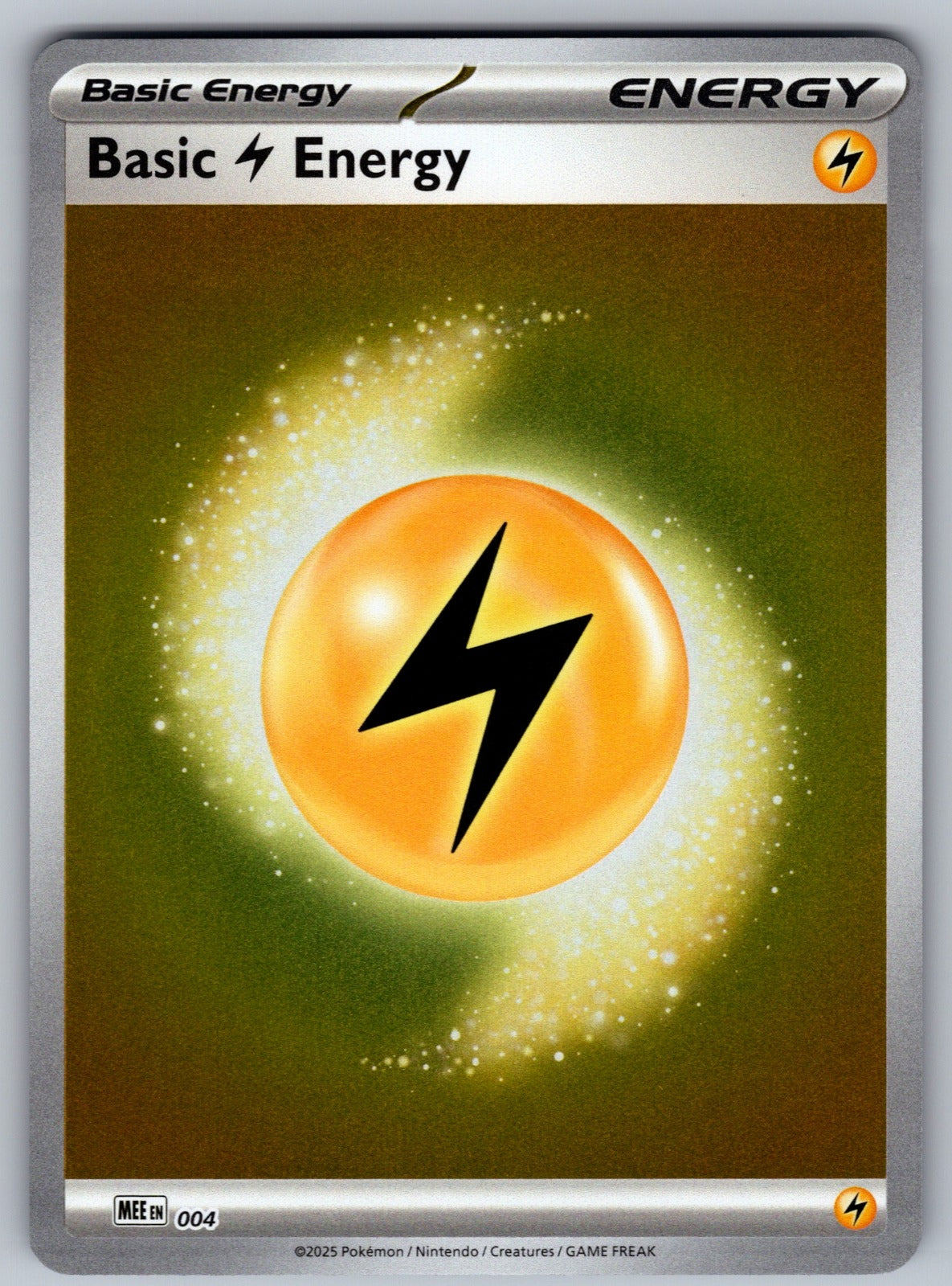 Basic Lightning Energy (Cosmos Holo) Holo Common SVE: Scarlet & Violet Energies 