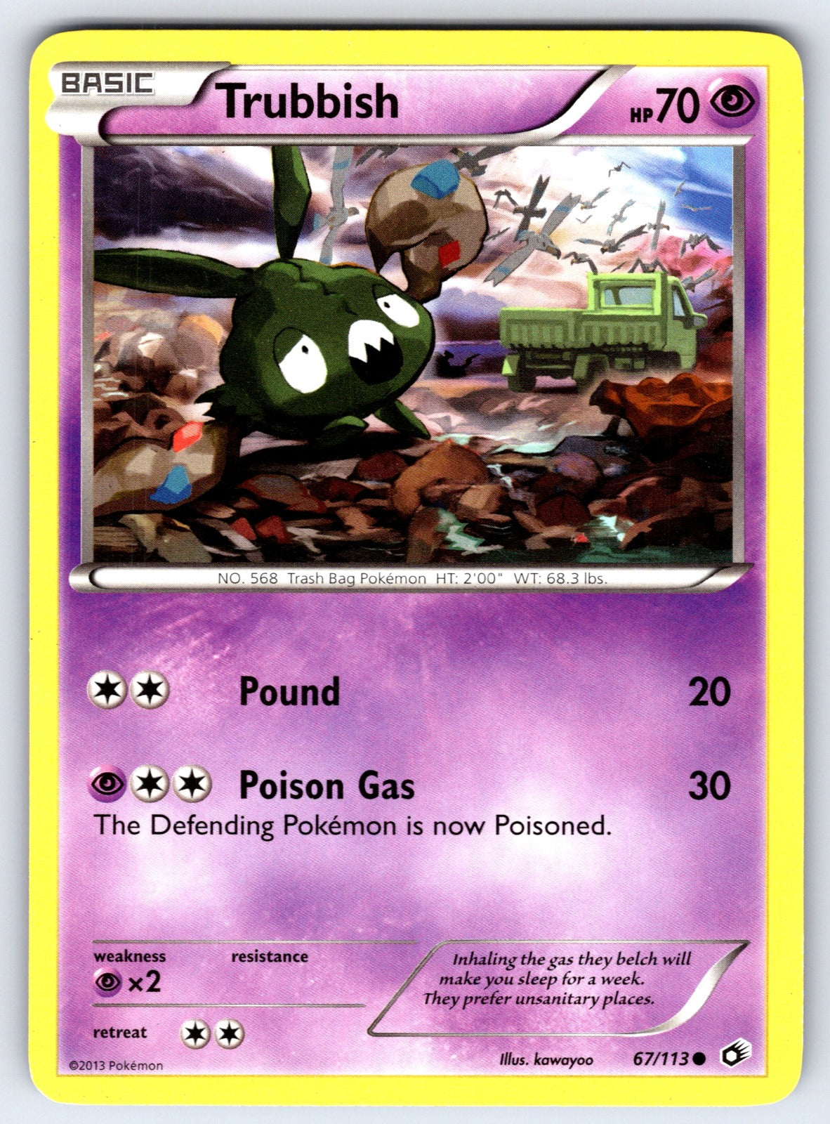 Trubbish Common Legendary Treasures 67/113 LP 2013