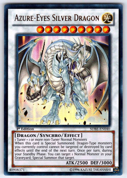Azure-Eyes Silver Dragon 1st Edition Common Structure Deck: Blue-Eyes White Dest