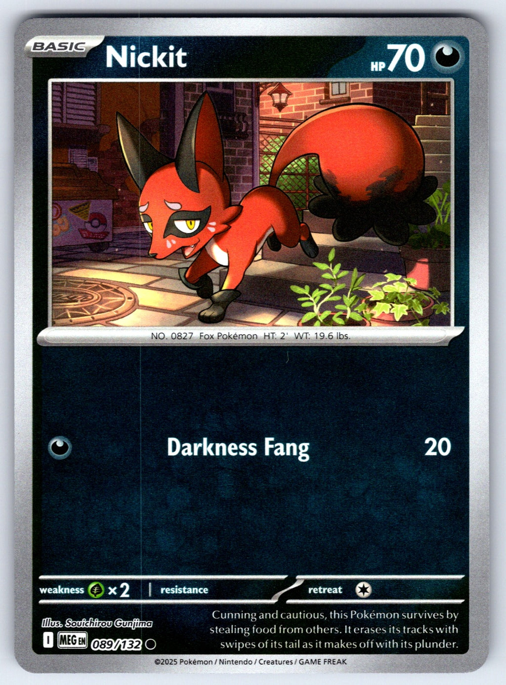 Nickit Reverse Holo Common ME01: Mega Evolution 089/132 NM 2025