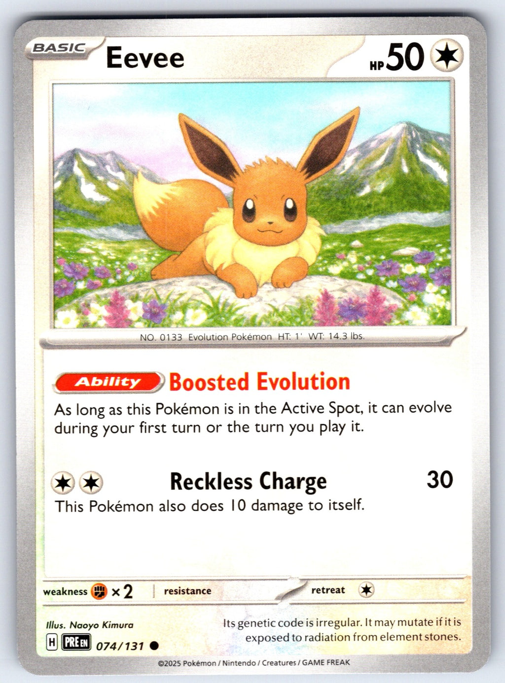 Eevee Common SV: Prismatic Evolutions 074/131 NM 2025
