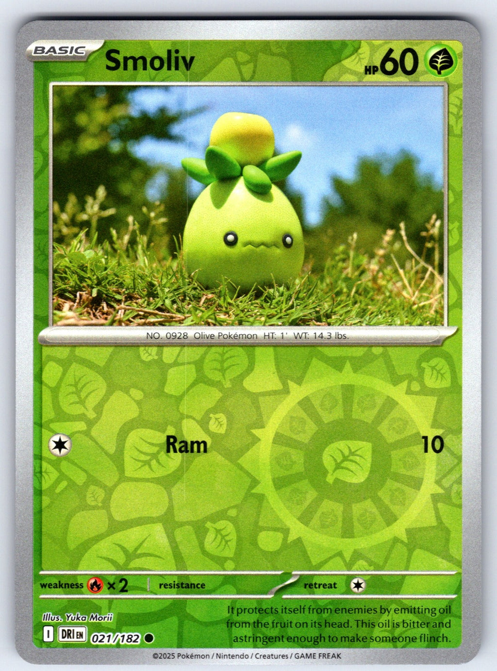 Smoliv Reverse Holo Common SV10: Destined Rivals 021/182 NM 2025