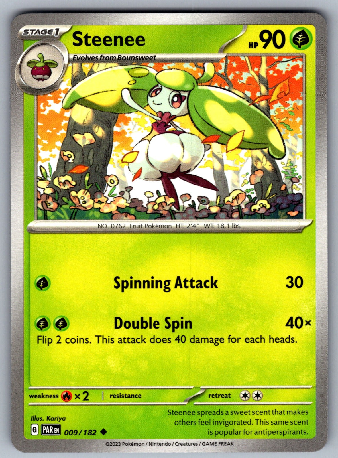 Steenee Uncommon SV04: Paradox Rift 009/182 NM 2023