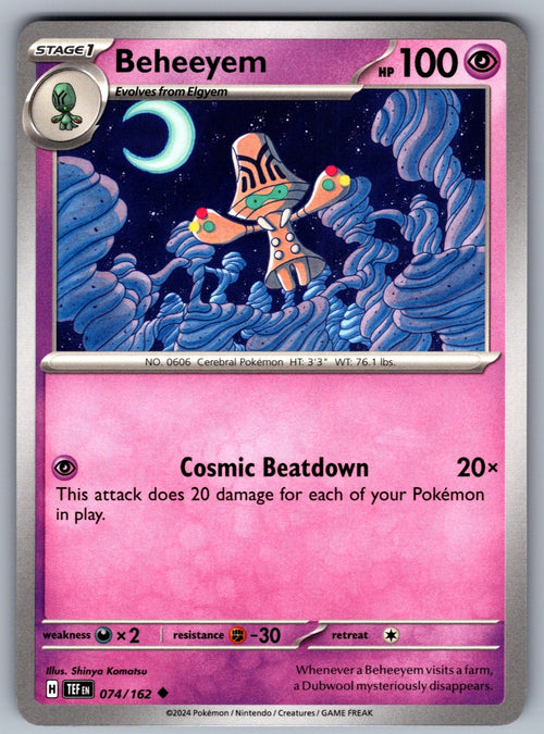 Beheeyem Uncommon SV05: Temporal Forces 074/162 NM 2024
