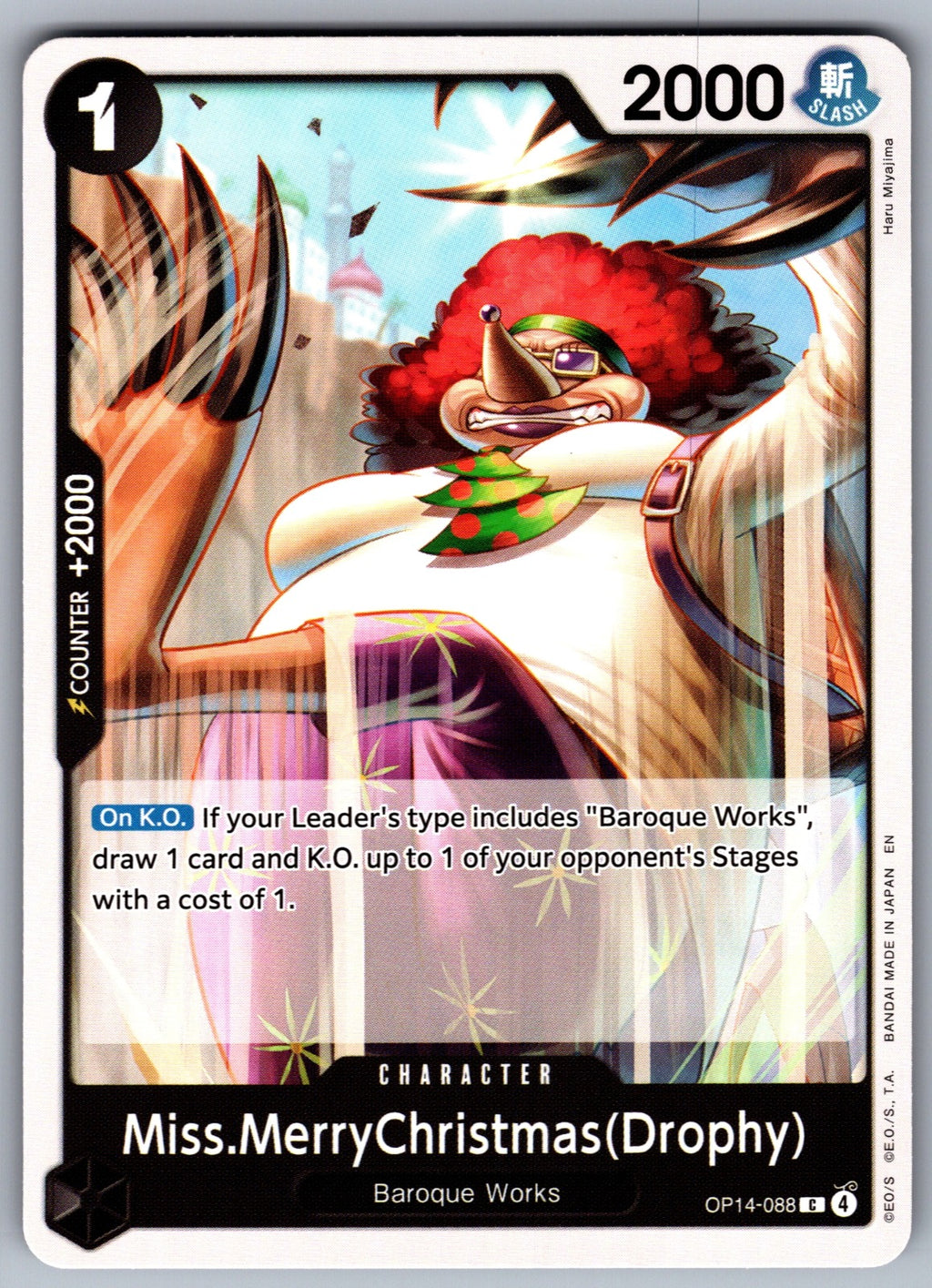 Miss.MerryChristmas(Drophy) C The Azure Sea's Seven OP14-088 NM 2026
