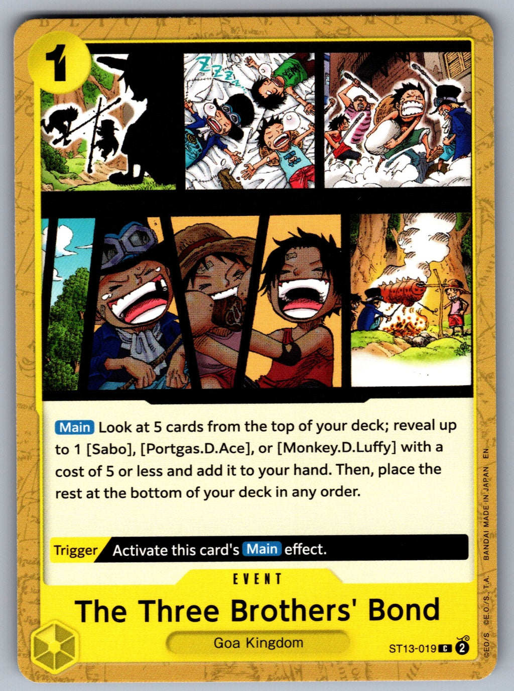 The Three Brothers' Bond (Reprint) C Premium Booster -The Best- Vol. 2 ST13-019 NM 2025