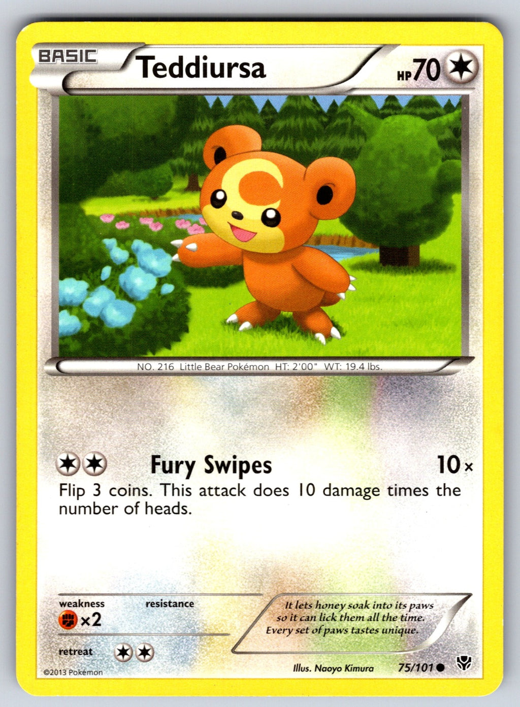 Teddiursa Common Plasma Blast 75/101 LP 2013