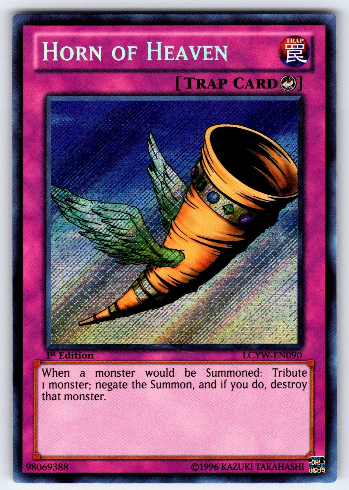 Horn of Heaven Unlimited Secret Rare Legendary Collection 3: Yugi's World LCYW-E