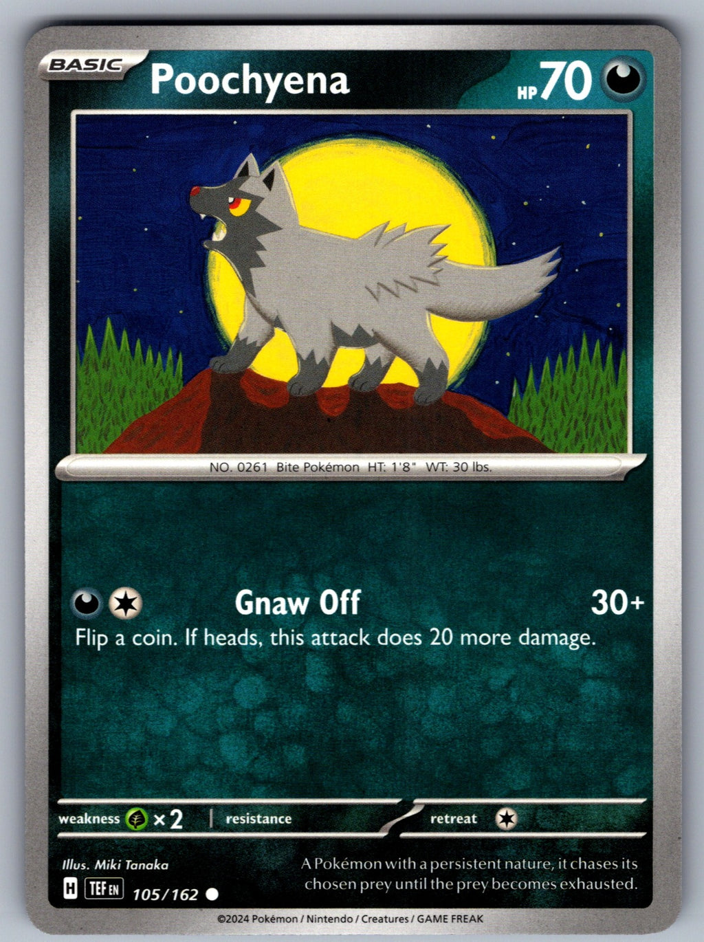 Poochyena Common SV05: Temporal Forces 105/162 NM 2024