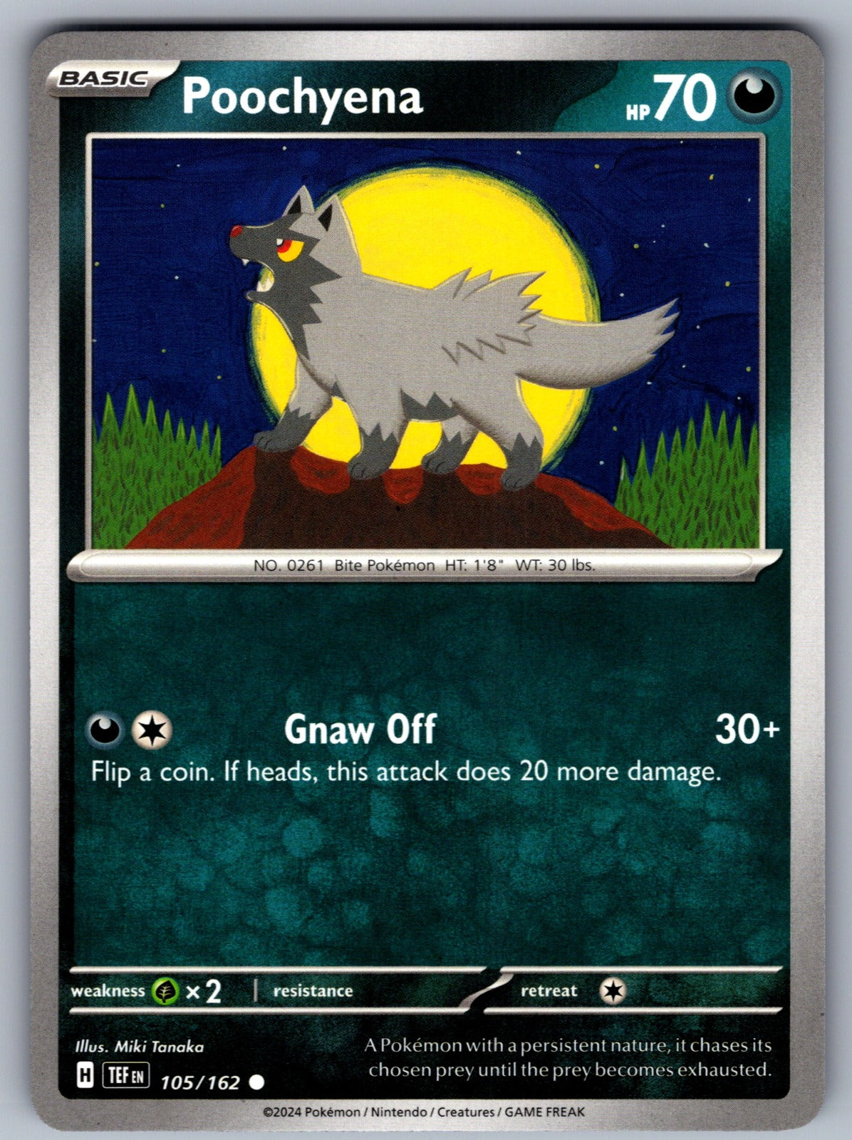 Poochyena Common SV05: Temporal Forces 105/162 NM 2024