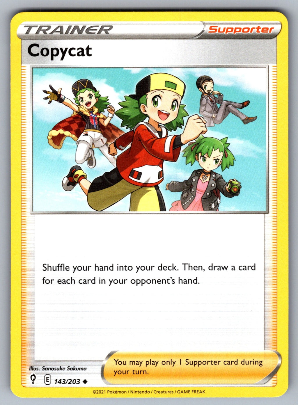Copycat Uncommon SWSH07: Evolving Skies 143/203 NM 2021