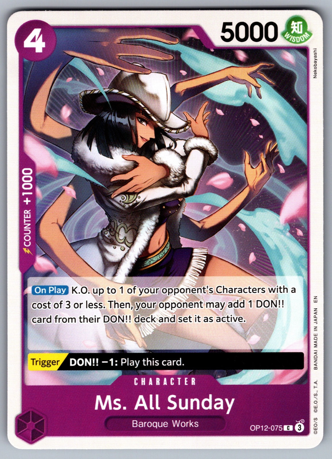 Ms. All Sunday C Legacy of the Master OP12-075 NM 2025