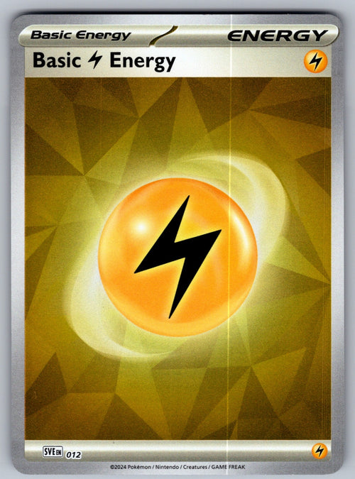Basic Lightning Energy - Holo Common SVE: Scarlet & Violet Energies 012 NM 2023