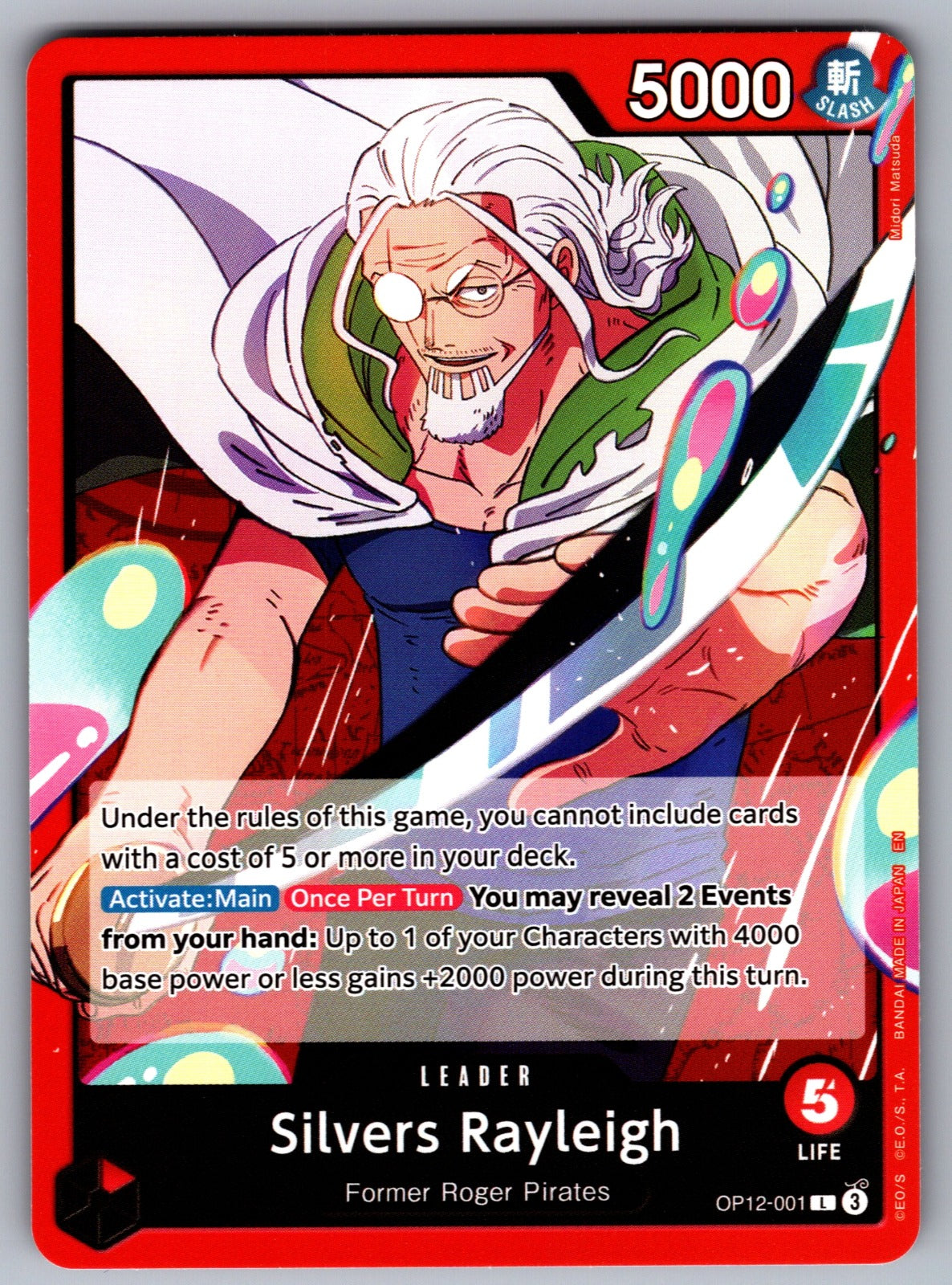 Silvers Rayleigh L Legacy of the Master OP12-001 NM 2025