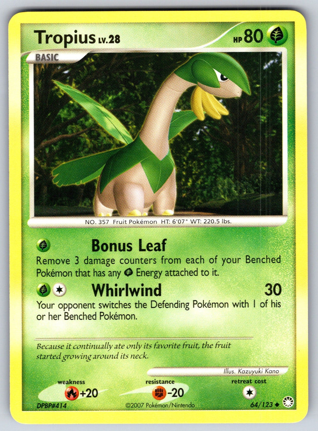 Tropius Uncommon Mysterious Treasures 64/123 LP 2007
