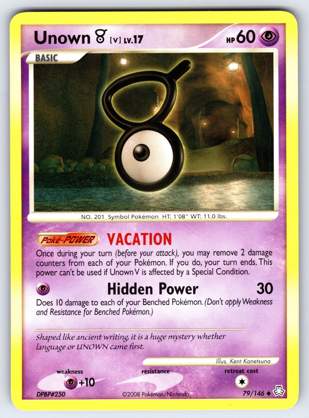 Unown (V) Uncommon Legends Awakened 79/146 LP 2008