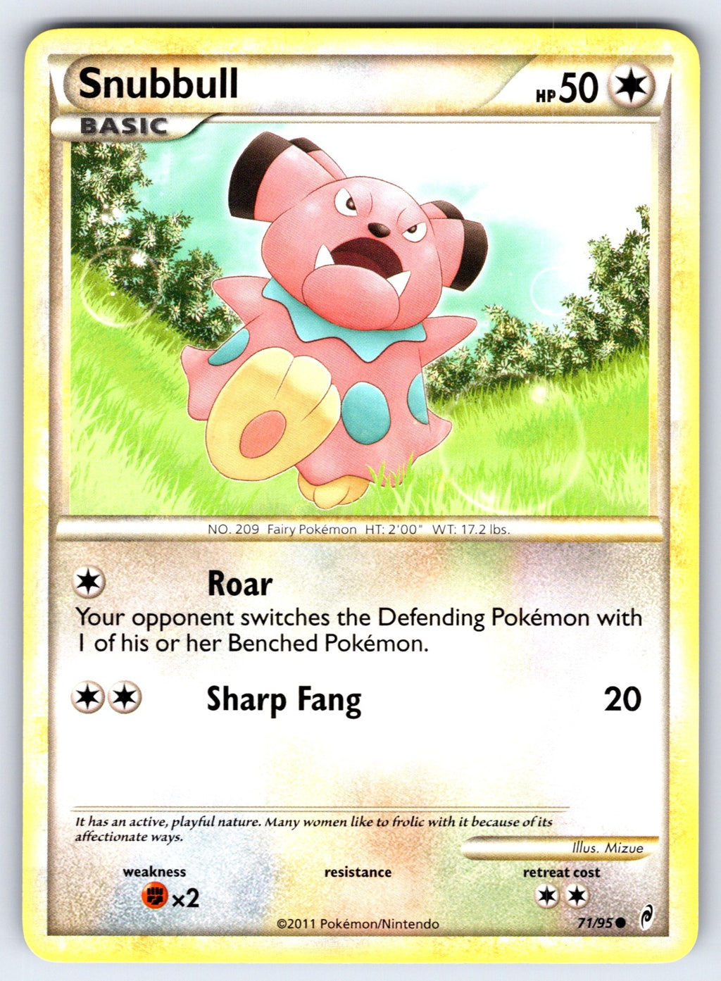 Snubbull Common Call of Legends 71/95 LP 2011