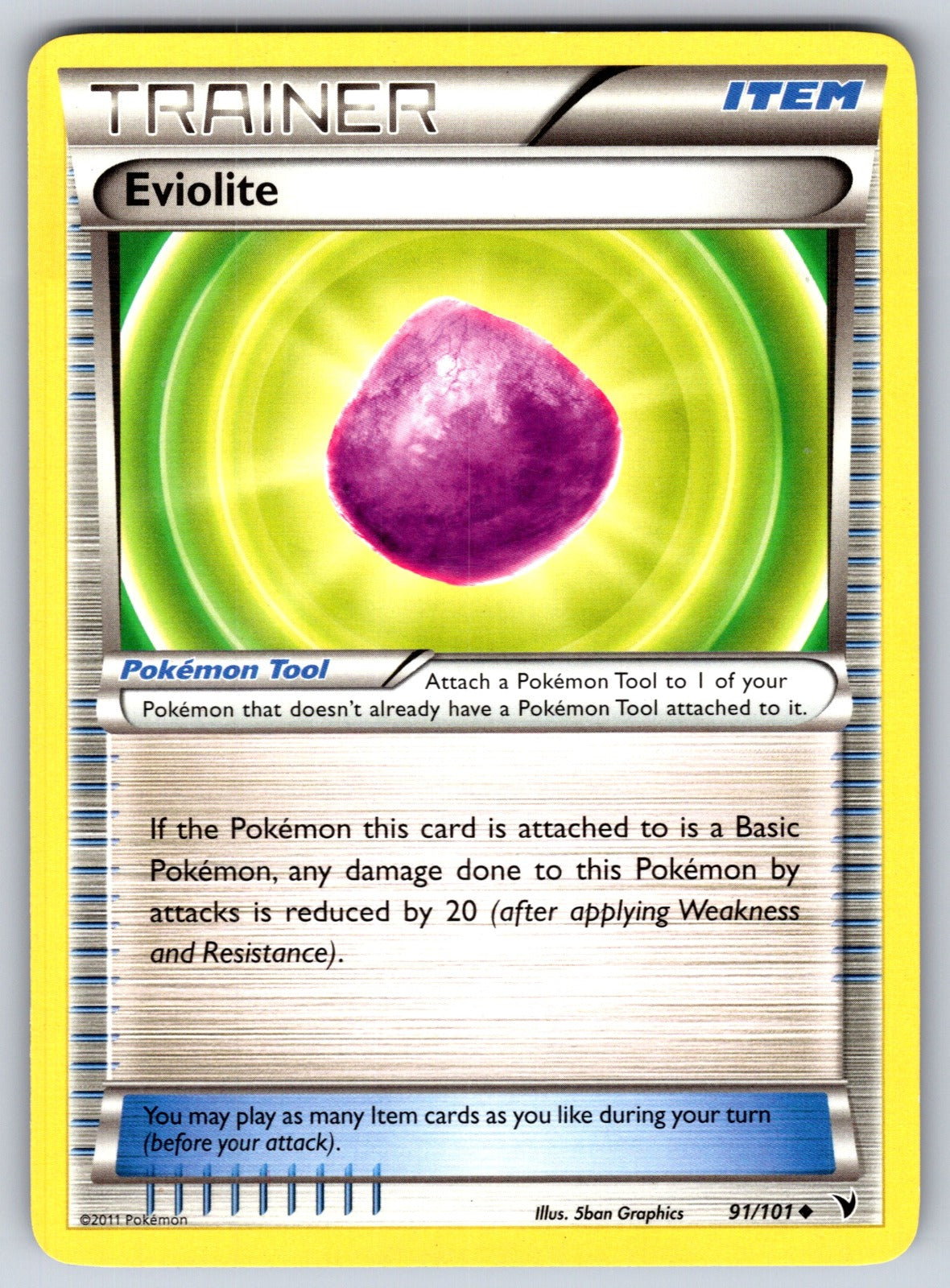 Eviolite Uncommon Noble Victories 91/101 LP 2011